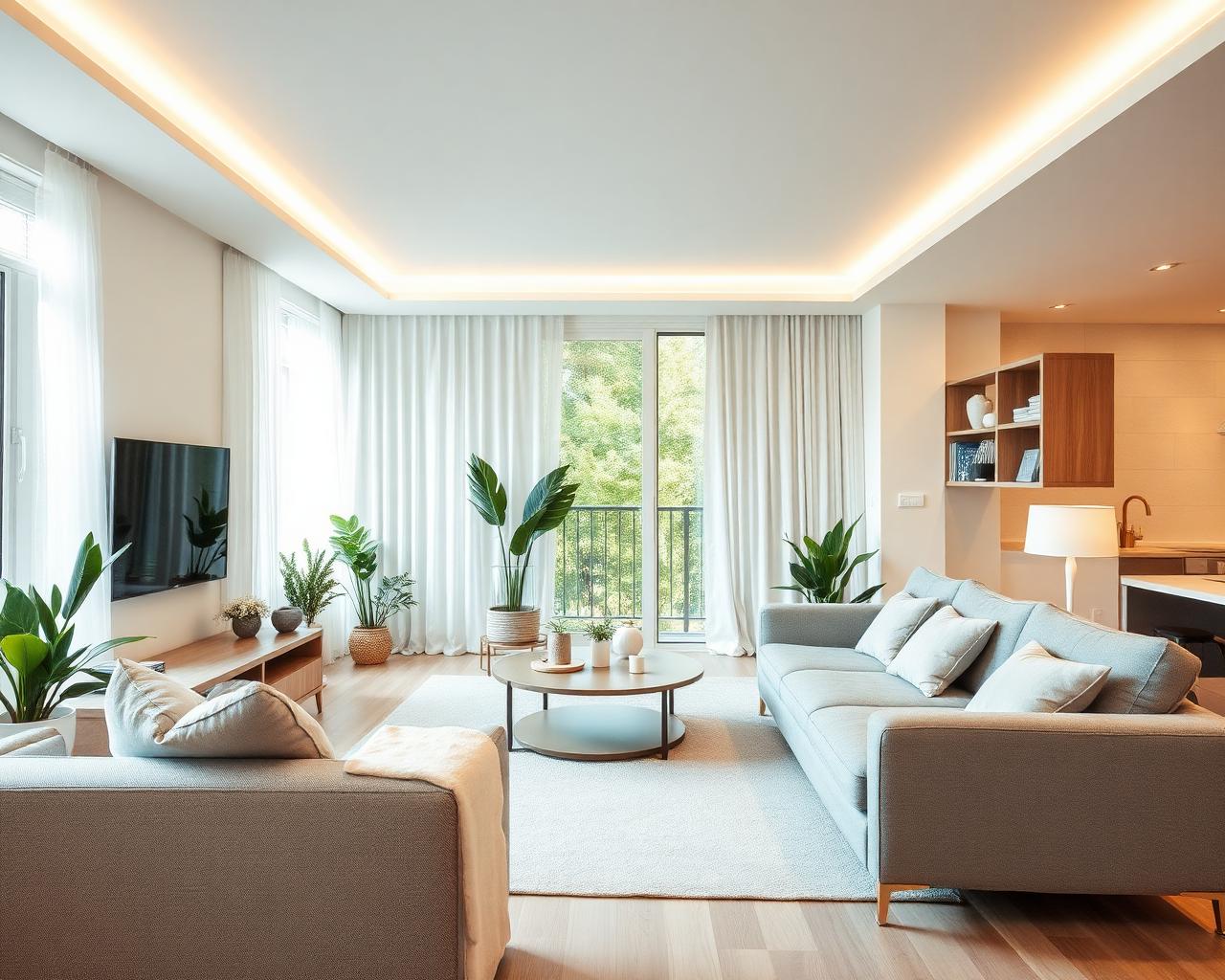 Clean, hygienic modern living room protected from pests